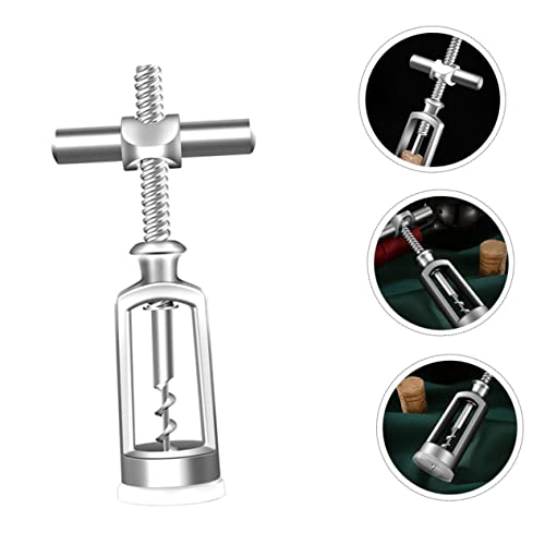 Alipis 3Pcs Wine Opener Beer Bottle Opener Wedding Set Screw Remover Antique Bottle Corkscrew Multitools Wine Opener Corkscrew Wine Bottle Lid Remover Multi-Functional Wine Openers Silver #TOP6