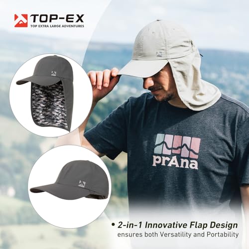 Image of TOP-EX L /XL /XXL UV50+ Waterproof Neck Flap Baseball Sun Cap