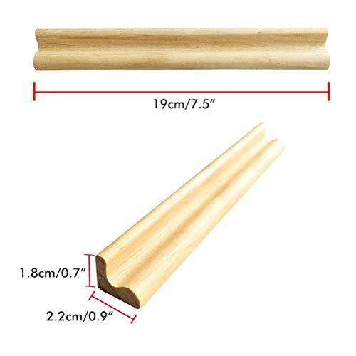 Sahgsa 4PCS Domino Stand Set, Wooden Domino Shelves, Premium Domino Trays - Image 3