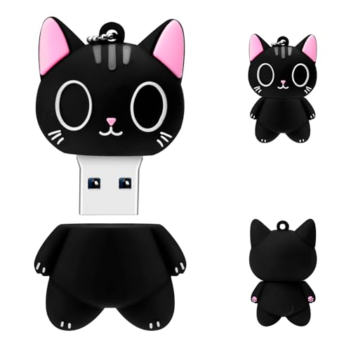 BORLTER CLAMP USB Flash Drive 32 GB USB 2.0 Memory Stick USB Flash Drive for External Data Storage Cute Cat Paw Shape Novelty Pendrive Cartoon Cat