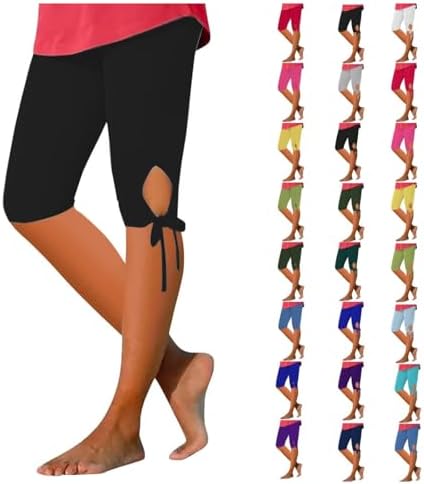 Capri Leggings for Women 2025 Tummy Control Knee Length Legging Summer Cropped Pants Casual Solid Comfy Yoga Pants Capri Leggings for Women 2025 Tummy Control Knee Length Legging Summer Cropped Pants Casual Solid Comfy Yoga Pants