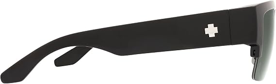 SPY Optic Cyrus 50/50 ، نظارات شمسية مربعة شبه خالية من الحواف ، عدسات محسنة للألوان والتباين