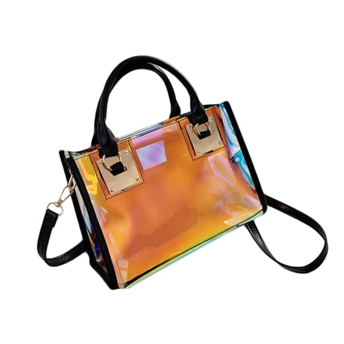 Women Clear Crossbody Bag, 2 in 1 Fashion Handbag and Purse, Top Handle & Shoulder Bags,Women's Beach Tote for Casual,Travel
