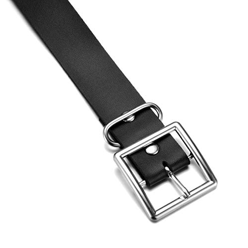 MILAKOO Women Faux Leather Harness Garter Belt Waist Belt with Punk Metal Chain3