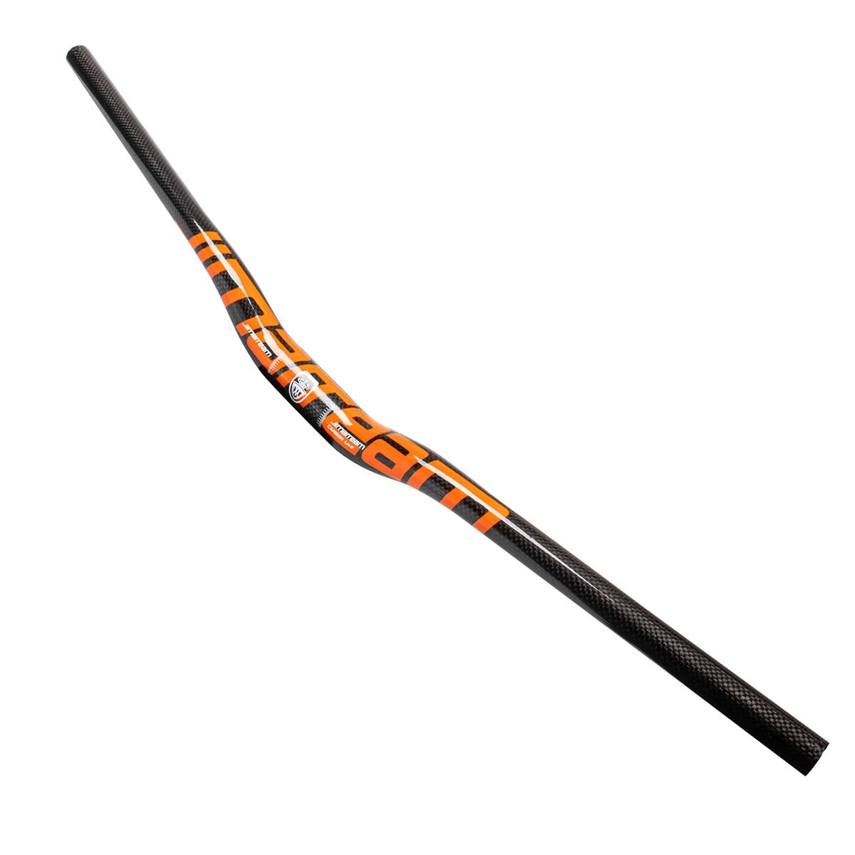 Delvoye Orange 31.8Mm Mtb Handlebar 580-760Mm Extra Long Handlebars 3K Carbon Fiber Bicycle Riser Bar Mountain Bike Road Bike Handle Bars (Color : Size : 720Mm)