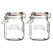 Produktbild Kilner Einmachglas mit Bügelverschluss, quadratisch, ideal zur Aufbewahrung von Lebensmitteln, 1 Liter, transparent/transparent, 2 Stück