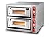 Produktbild GMG Profi Pizzaofen CLASSIC PF 7070 DE für Gastronomie, 2 Backkammern/Doppelkammer dual - 4 + 4 x Ø 34 cm Pizzen - 70x70x15cm, bis zu 450°C (Ober- und Unterhitze getrennt regelbar), 10.000 Watt