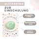 Milaboo® Glücksstein zur Einschulung I Geschenk für das Schulkind 2025 I Kleinigkeiten für die Schultüte (Glücksstein Einschulung)