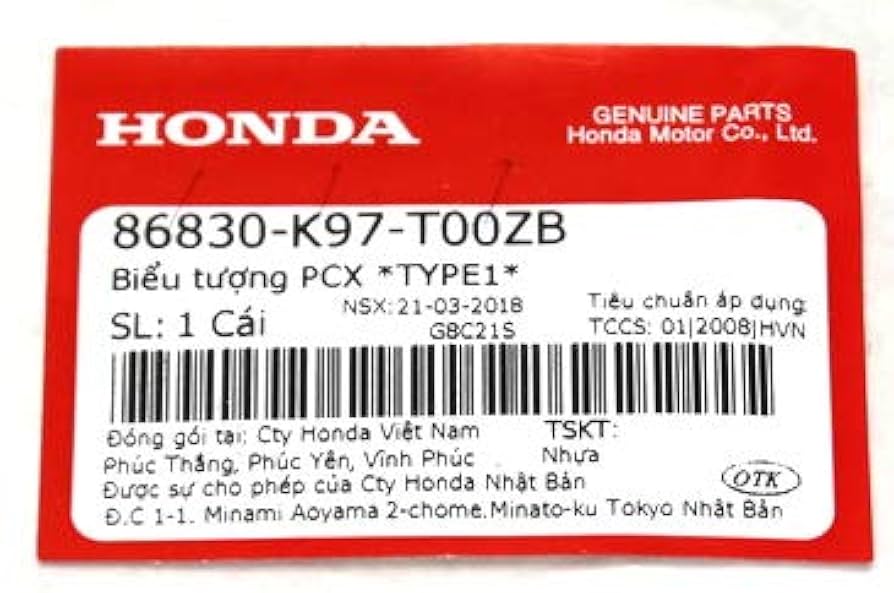 Amazon | ベトナムホンダ 純正 PCX JF81 立体 エンブレム 3D