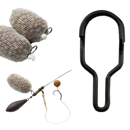 EUROKAN TACKLE PVA Bag CLIPS Solid Bag Carp Fishing Stems Quick Rig Change Sleeves 10/20 / 50 PVA BAG CLIPS - UK POST (50)
