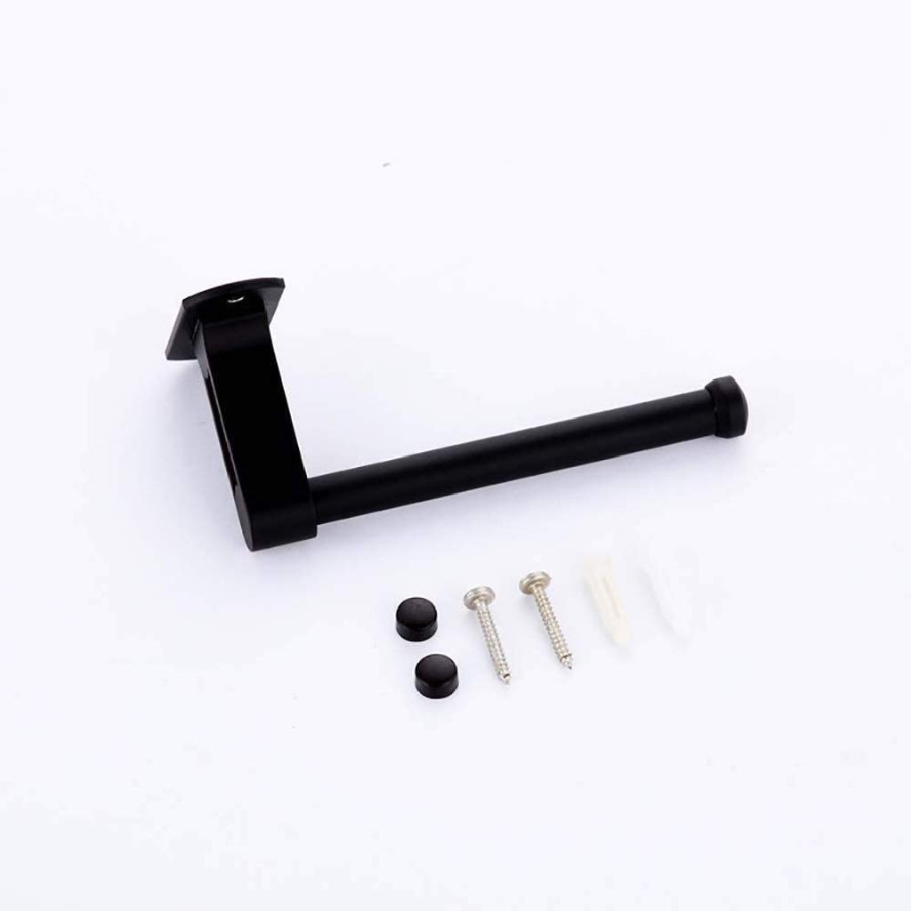 Metallo Carta igienica Holder- Nero Supporto di Carta igienica con Montaggio a Parete in Acciaio Inox Bagno Rust Proof igienici Supporto del Tessuto
