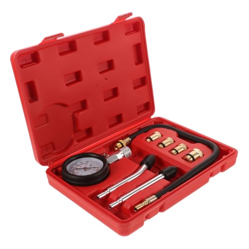 Cabilock Automotive Motorcycle Dual-use Compression Gauge Kit Engine Cylinder Pressure Tester Digital Compression Gauge for Mechanics