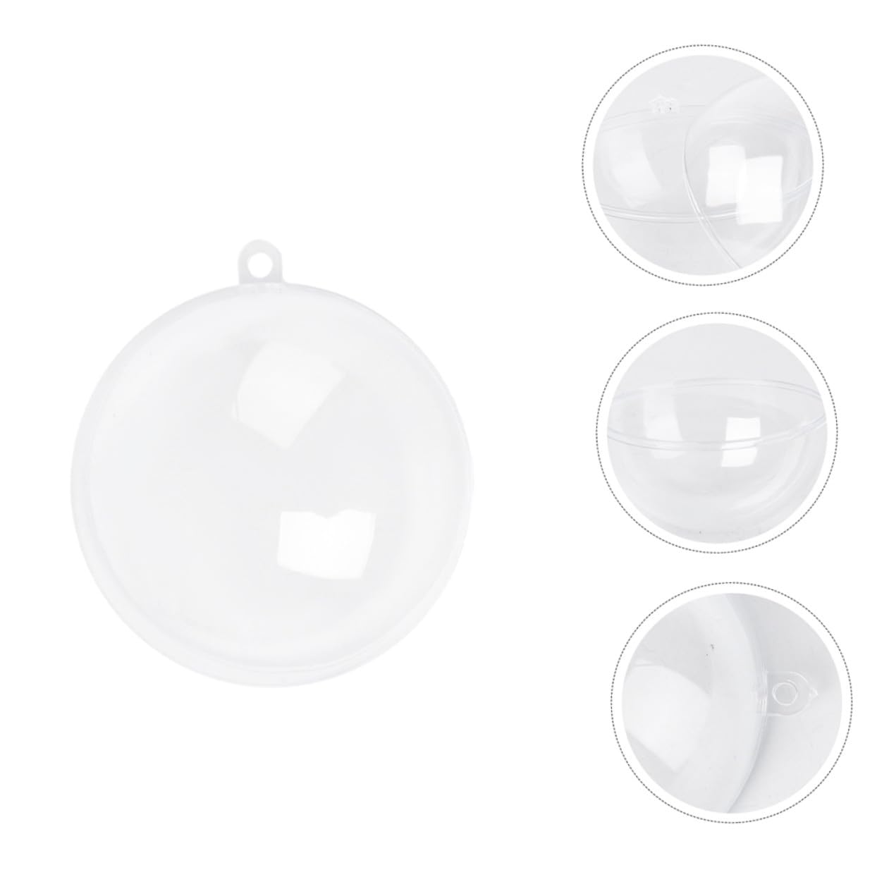 Cabilock 30 Piezas Bola Hueca de Navidad Adornos claros para Claro Bolas de Navidad Adornos navideños Bolas Transparentes rellenables Bolas de Navidad rellenables Claro Adornos de Navidad