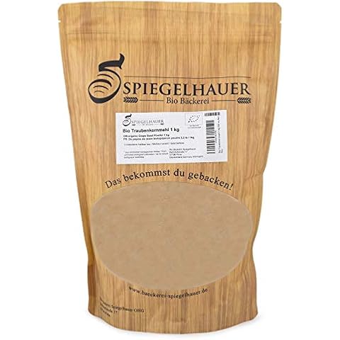 Bio Traubenkernmehl 1 kg ROH Traubenkerne extra fein zu Pulver vermahlen laktosefrei glutenfrei Cover