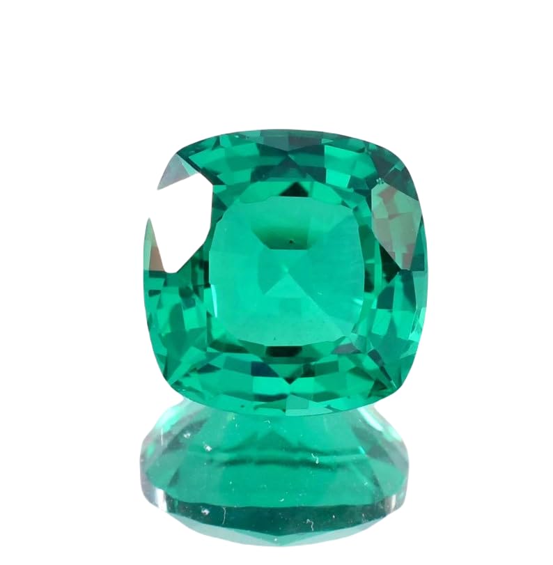 Émeraude de Zambie naturelle 20x20 mm pour fabrication bijou DIY bague pendentif collier