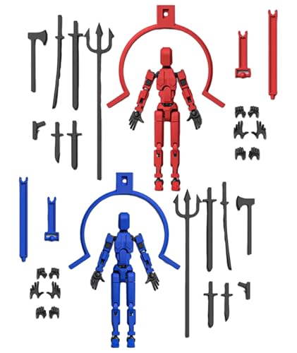 Image of 2 Pcs Stick Titans, Dummy 13, Action Figure 3D Printed Multi-Jointed Action Figures Action Figure with Design for Game Lovers Gifts