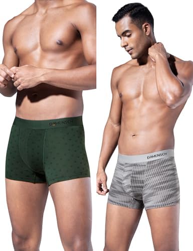 Men's Regular Fit Supima Modal Solid Trunks Pack of 3 | Men's Underwear, Trunks for Men, Underwear for Men, Boxer Underwear for Men, Stretchy Fabric, Anti-bacterial and Microfibre Waistband