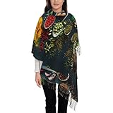 Design alla moda: la sciarpa con nappa presenta un design alla moda e intricato che aggiunge un tocco unico a qualsiasi abbigliamento, fornendo consistenza morbida, peso moderato e lucentezza sottile.