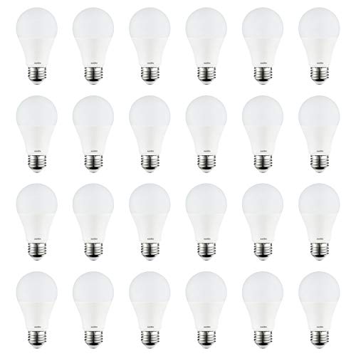 Sunlite LED A19 Household Light Bulbs, 9 Watt (60 Watt Equivalent), 800 Lumen, Medium (E26) Base, 24 Pack, 65K-Daylight Sunlite LED A19 Household Light Bulbs, 9 Watt (60 Watt Equivalent), 800 Lumen, Medium (E26) Base, 24 Pack, 65K-Daylight