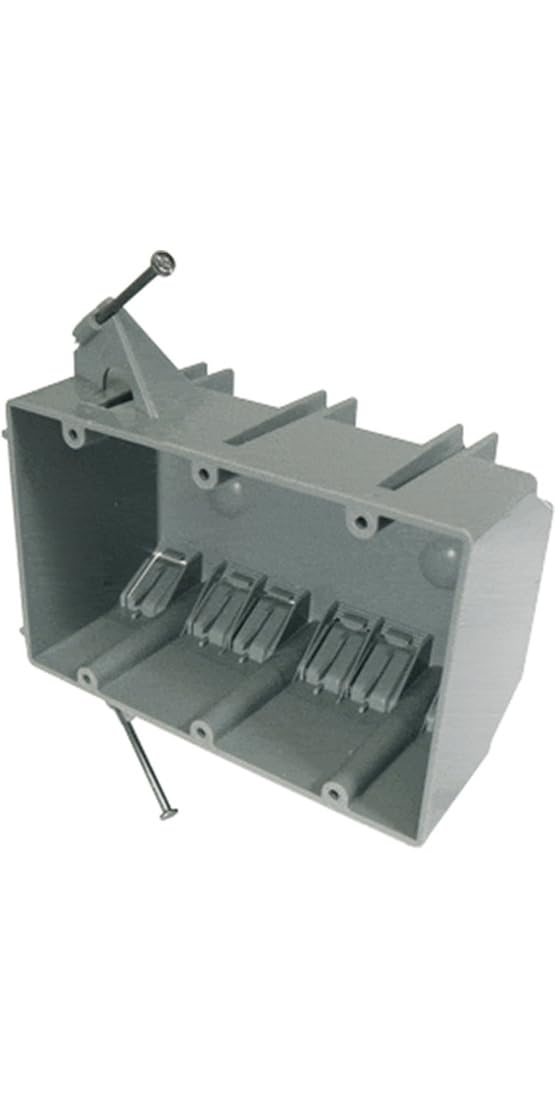 New Work Pvc Electrical Box - Three Gang