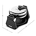Gourmia GWM460 Stainless Steel Belgian Waffle Maker - Fast & Easy - 180 Degree Flipping - Adjustable Temperature For Fluffy & Golden Waffles - Recipe Book Included