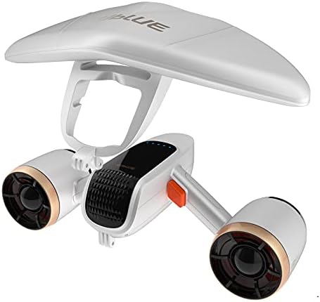 WINDEK SUBLUE WhiteShark Mix Pro Underwater Scooter with Action Camera Mount Dual Motor 40M Waterproof for Water Sports Swimming Pool & Diving & Snorkeling & Sea Adventures (Mix Pro White)
