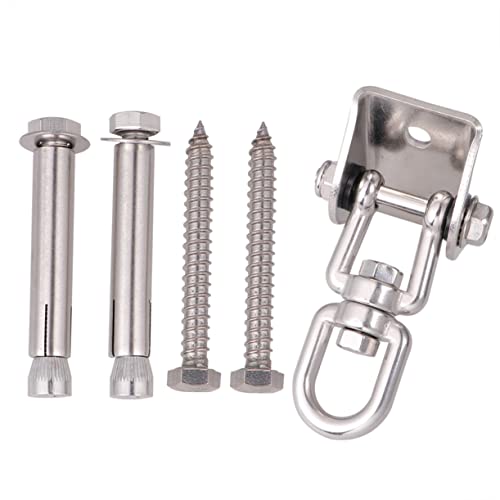 Happyyami Swing Hook 1 Set Stainless Steel Swing Fixed Accessories Hammock Hook Ceiling Wall Mounting