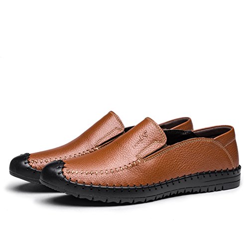 Chaussures en cuir véritable coupe basse style Angleterre homme