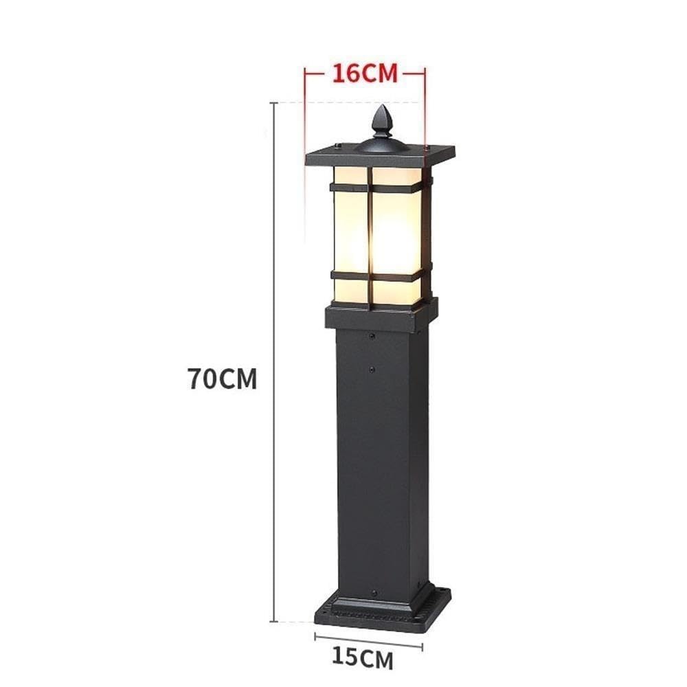 Outdoor Impermeabile Luci Bollard Vintage Alluminio Palo Paesaggistico