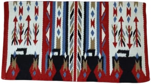 HUMAYL Saddlery New Zealand Show Horse Saddle Blanket Saddle Pad/Blanket for Horses Western Design Handmade Wool Saddle Blanket Top Wool Saddle Pad Regular Size : 34" L x 36" W x 1" inches, SHOW07