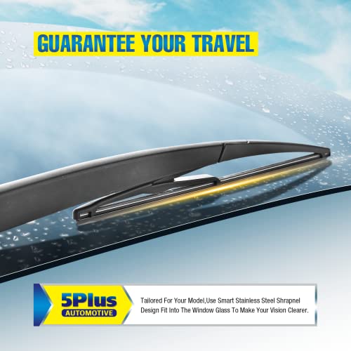 Image of 12 inch Rear Wiper Blade Replacement for Nissan Rogue 2021-2008 Juke 2017-2011 Kicks 2020-2013 Pathfinder 20-13 Qashqai 21-17 /Benz M GLE 19-06 GL GLS 21-07 GLK 15-10 BACK Windshield Wiper Blade (12-J)