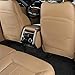 MbenRundy Car Leather Seat Back Protector Leather Kick Mat Waterproof Seat Protector with Organizer Storage Bag for Land Rover Range Rover/Sport 2023-2025 (Brown)
