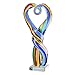 Produktbild GILDE Glas Art Skulptur Twist - Mehrfarbig - Höhe 34cm - Glas - Herzform - Dekofigur - Wohnaccessoire