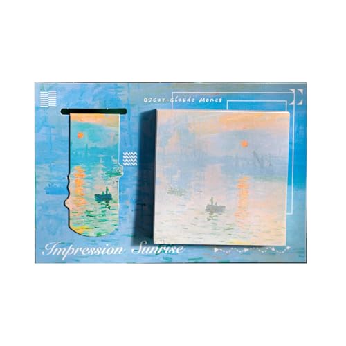 EZ PEACH しおり 付箋 強粘着 エレガント感 華やか モネ ゴッホ レトロ調 ふせん ノートメモ用紙 見出し 付箋紙 学生 ホーム オフィス ギフトタブ 文房具 メモ用紙 メッセージシール 粘着メモ 色紙 誕生日プレゼント 女性 女の子 教師 友人