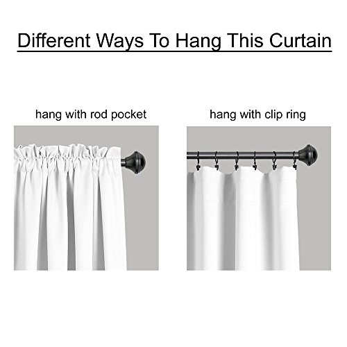 Lush Decor Rowley Birds Curtains Room Darkening Window Panel Set For Living, Dining, Bedroom (Pair), 52"W X 84"L, Blush & Gray #TOP4