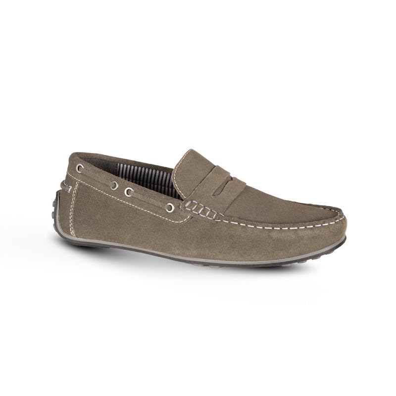 Silver Street LondonMens Lagonda Slip on Formal Casual Suede Leather Loafer Moccasin Shoes