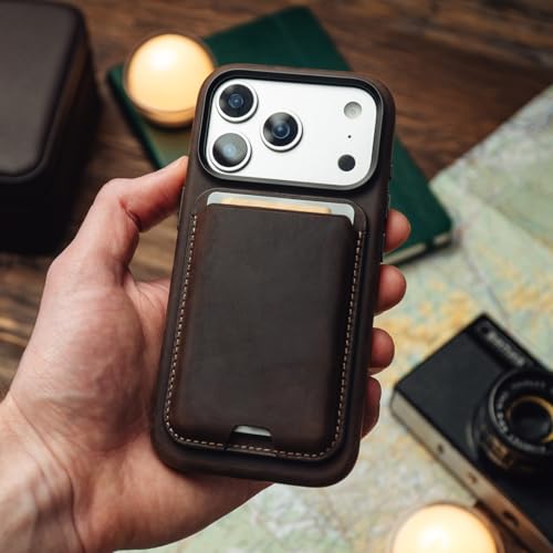KORDIZ MagSafe Leather Wallet Rustic