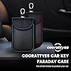 Faraday Pouch for Car Keys, Red and Blue Car Key Signal Blocking Case, RFID Key Pouch Keyless Car Blocker, Anti-Theft RFID Car Key Holder Car Safety Protector #5