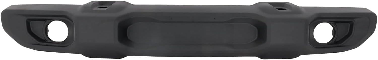 IAMAUTO 33681 Front Bumper Cover Textured Black With Fog Lamp Holes and Tow Hook Holes Compatible With 2018-2026 Jeep Wrangler JL and 2020-2023 Jeep Gladiator Partslink # CH1000A42