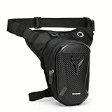 QABIRK Waterproof Motorcycle Leg Bag with Headphone Jack,...