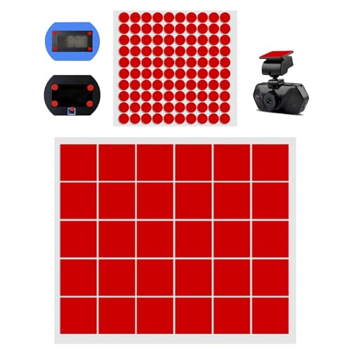 RAOLAWOBA Pack of 130 Adhesive Pads, Double-Sided, Extra Strong, Adhesive Pads for Electronic Parking Meter, Electronic Parking Disc, Double-Sided Special Adhesive for Windscreen (10 mm, 30 mm)