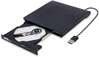 External CD/DVD Drive, USB 3.0 CD Player DVD Drive ROM +/-RW Optical Reader Writer Burner for Windows 10/8/7, Linux, Mac Laptop Desktop PC, MacBook Pro/ Air, iMac, Surface Pro (Black)