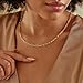 Gold Chain for Women, 14/16/18/20 inch 14K Gold Plated Paperclip Chain Necklace Dainty Simple Gold Paper Clip Necklaces Non Tarnish Gold Necklace for Women Trendy Fashion Aesthetic Jewelry Gift