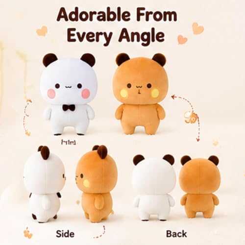 Image of Babu Dadu Cute Bear Plush Toy Soft Stuffed Animal Doll for Kids, Hugging Pillow, Kawaii Plushie Teddy Bear Toy for Girls, Boys, Birthday Gift, Home Decor