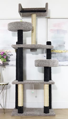 Árbol para gatos extra alto de 84 pulgadas para gatos grandes miniatura 3
