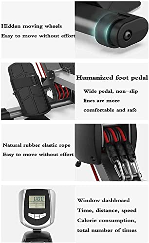 Image of Magnetic Rowing Machine Super Silent Indoor Folding LCD Display Strength Training /265 LB Weight Capacity