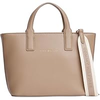 Tommy Hilfiger Cabas Sac Femme Logotape Mini Petit, Beige (Coastal Taupe), Taille Unique