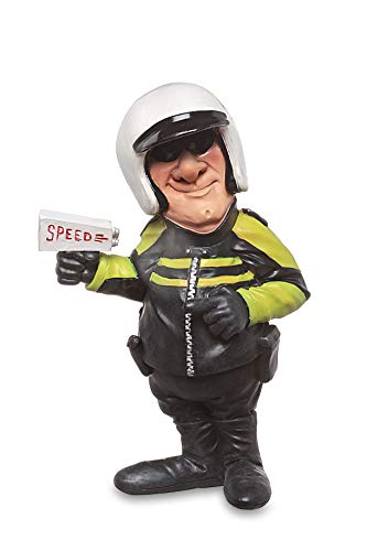 Les Alpes Figura Polizia Municipale, 18cm - Statuina Figurina Dipinta a Mano in Resina Sintetica - Collezione Funny World Mestieri Pubblico Ufficiale - 014 77006