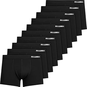 Fullluwaa Boxershorts Herren 10er Pack Baumwolle Unterhosen Männer Ohne Kratzenden Zettel Atmungsaktiv und Weiche Herrenunterwäsche