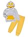 Jurebecia Conjunto Bebe Niño Ropa Bebe Otoño Invierno Sudaderas Conjunto Traje Manga Larga Imprimir Top + Pantalones Amarillo 3-6 Meses
